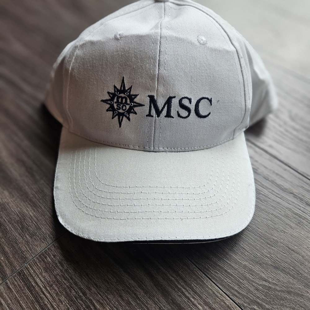 MSC Cruise White Baseball Hat
